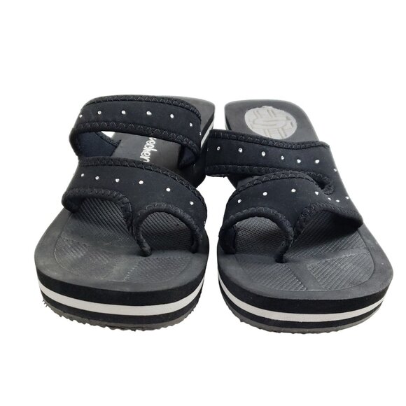 Skechers Cali Women's Size 6 Slide Sandals Black Synthetic - Picture 6 of 7